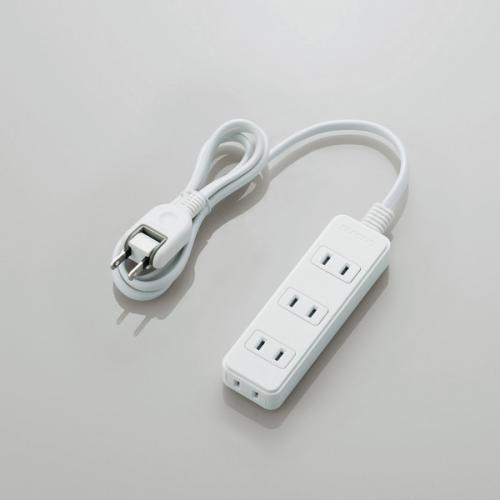 エレコム ELECOM スイングプラグタップ 雷ガード 4個口 1m ホワイト T-KS02-2410WH