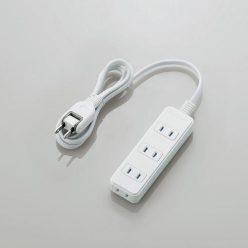 エレコム ELECOM シャッタータップ 雷ガード 4個口 1m ホワイト T-KST02-22410WH