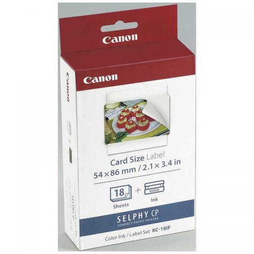 キヤノン Canon カードサイズ全面シール 18枚分 KC-18IF