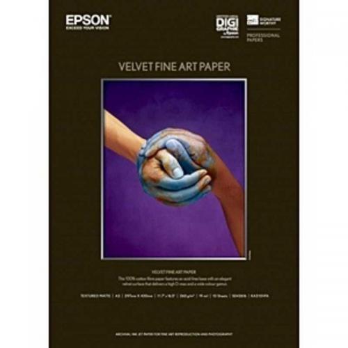 エプソン EPSON Velvet Fine Art Paper A3サイズ 10枚入り KA310VFA