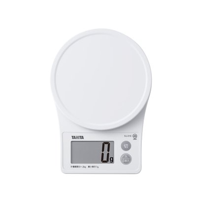 TANITA デジタルクッキングスケール 2kg ホワイト KJ-216-WH タニタ