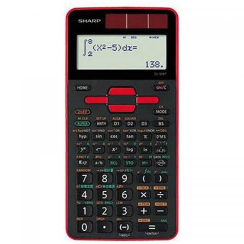 シャープ SHARP 関数電卓 スタンダードモデル レッド EL-509T-RX