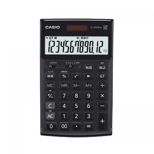 カシオ CASIO 本格実務電卓 JS-20WKA-BK-N