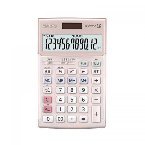 カシオ CASIO 本格実務電卓 JS-20WKA-PK-N