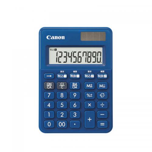 キヤノン Canon カラフル電卓 ミニミニ卓上 LS-100WT-MNB