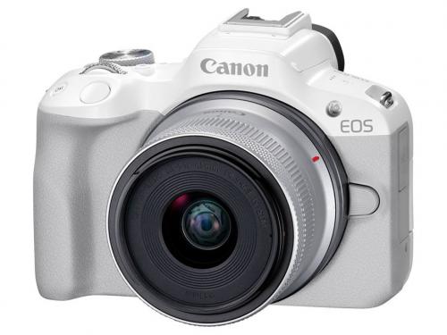 キヤノン Canon ミラーレスカメラ EOS R50 (ホワイト)・RF-S18-45 IS STMレンズキット EOSR50WH-1845ISSTMLK