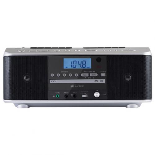 東芝 TOSHIBA CDラジオカセットレコーダー ダブルカセットモデル AUREX オーレックス シルバー TY-CDW991S