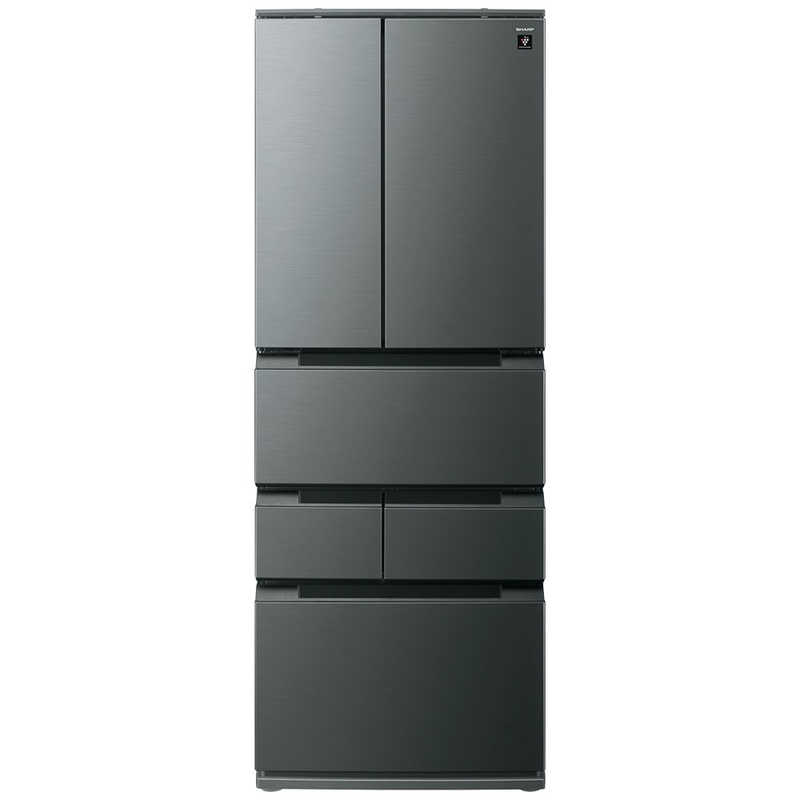 シャープ SHARP 冷蔵庫 FiT63cmシリーズ冷蔵庫 ダスクダークメタル SJ-MF43R-H(大型)