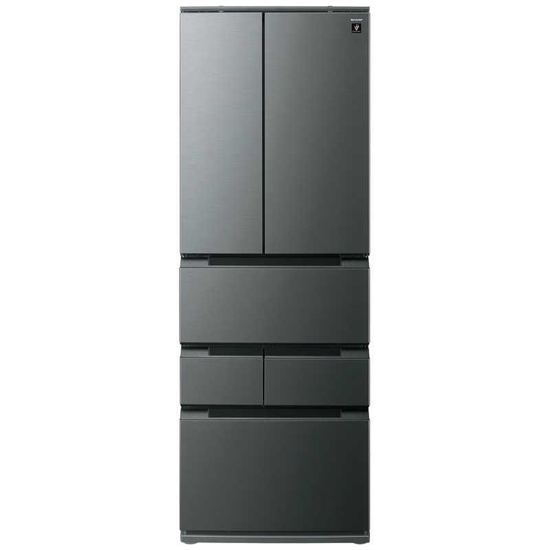 シャープ SHARP 冷蔵庫 FiT63cmシリーズ冷蔵庫 ダスクダークメタル SJ-MF46R-H(大型)