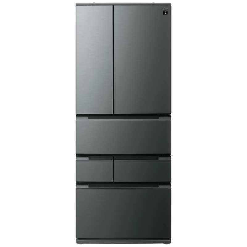 シャープ SHARP 冷蔵庫 FiT63cmシリーズ冷蔵庫 ダスクダークメタル SJ-MF55R-H(大型)