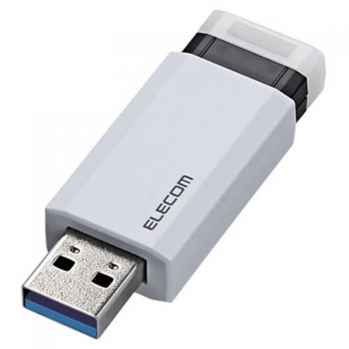 エレコム ELECOM USB3.1(Gen1)対応 ノック式USBメモリ MF-PKU3032GWH