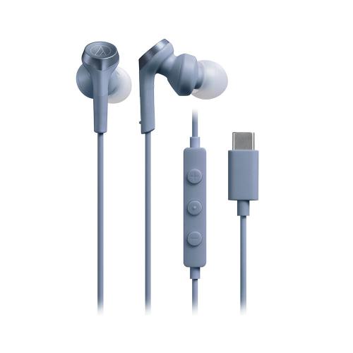 オーディオテクニカ audio-technica USB Type-C用イヤホン ブルー ATH-CKS330C-BL