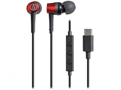 オーディオテクニカ audio-technica USB Type-C用イヤホン レッド ATH-CKD3C-RD