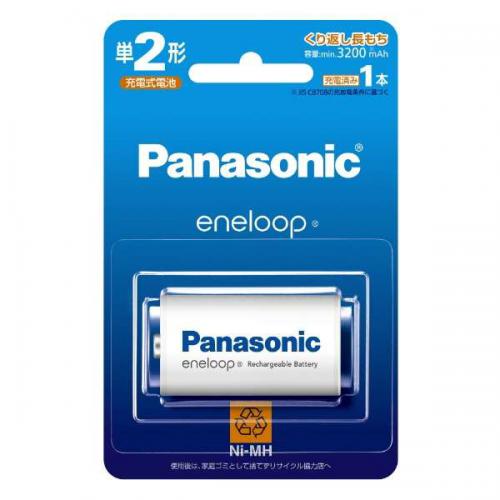 Panasonic パナソニック 単2形ニッケル水素電池 / エネループ スタンダードモデル BK-2MCD-1