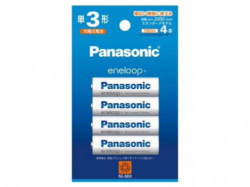 Panasonic パナソニック エネループ 単3形 4本パック スタンダードモデル BK-3MCD-4H