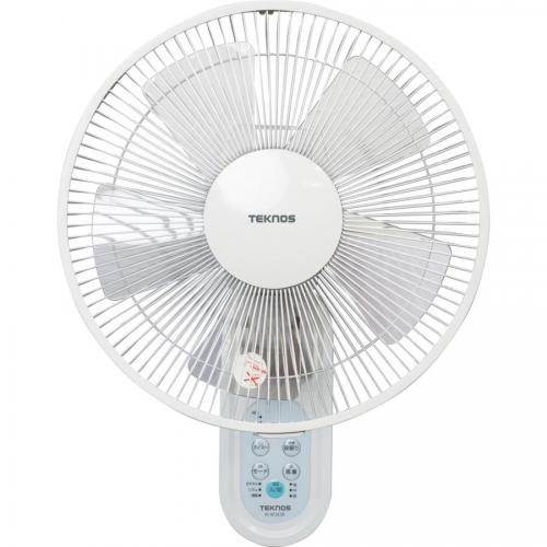 テクノス TEKNOS フルリモコン壁掛扇風機 ホワイト KI-W283R