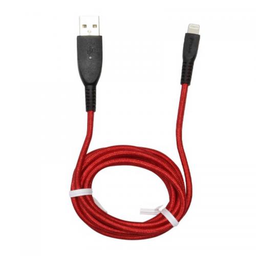 イツワ商事 MFiライトニング 充電通信ケーブル 超屈曲タイプ 1.5M 赤 MLTT1915CRD