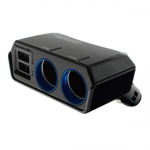 ヤック リバーシブルUSBソケット ツインディレクション 4.8A  PZ-790