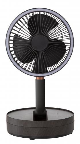 スリーアップ Three-up 充電式 マルチフォールディングファン ブラウン LF-T2504BR