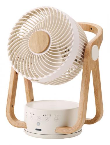 THREEUP スリーアップ WOOD STYLE 節電センサー付DCサーキュレーター ～24畳 DCモーター 上下左右自動首振り アイボリー CF-T2314IV