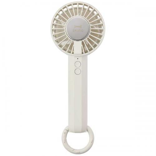 ブルーノ BRUNO ハンディ扇風機 冷却プレートファン カラビナ付き ホワイト BDE070-WH