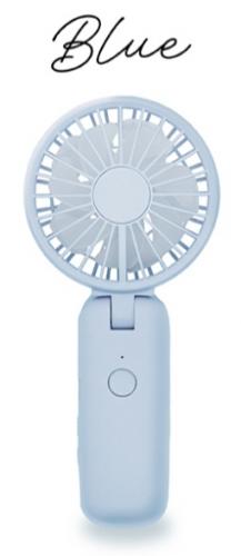 グローバルジャパン GLOBALJAPAN  Wブレード ハンディファン ブルー J4673