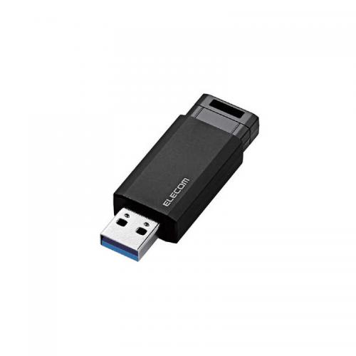 エレコム ELECOM USB3.1(Gen1)対応 ノック式USBメモリ 32GB ブラック MF-PKU3032GBK