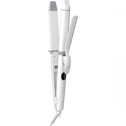 テスコム TESCOM ヘアアイロン 2WAY ストレート&カール コテ 32mm 専用ポーチ付 ホワイト TW363A-W
