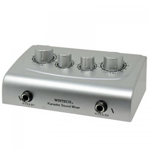 WINTECH カラオケエコーミキサー シルバー CKM-1