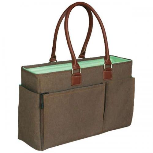 イツワ ITSUWA テレワーク&ミーティングバック ノートパソコン～15インチ対応 ブラウン KTMB01GB