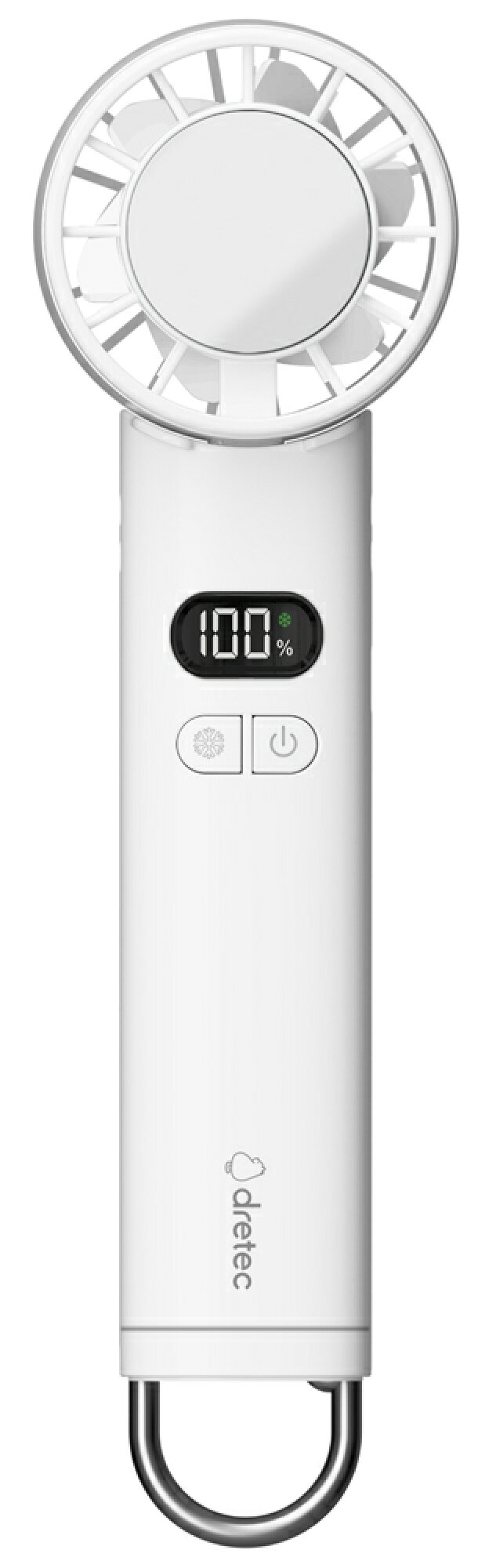 ドリテック dretec ペルチェ付ハンディファン ホワイト FN-208WT
