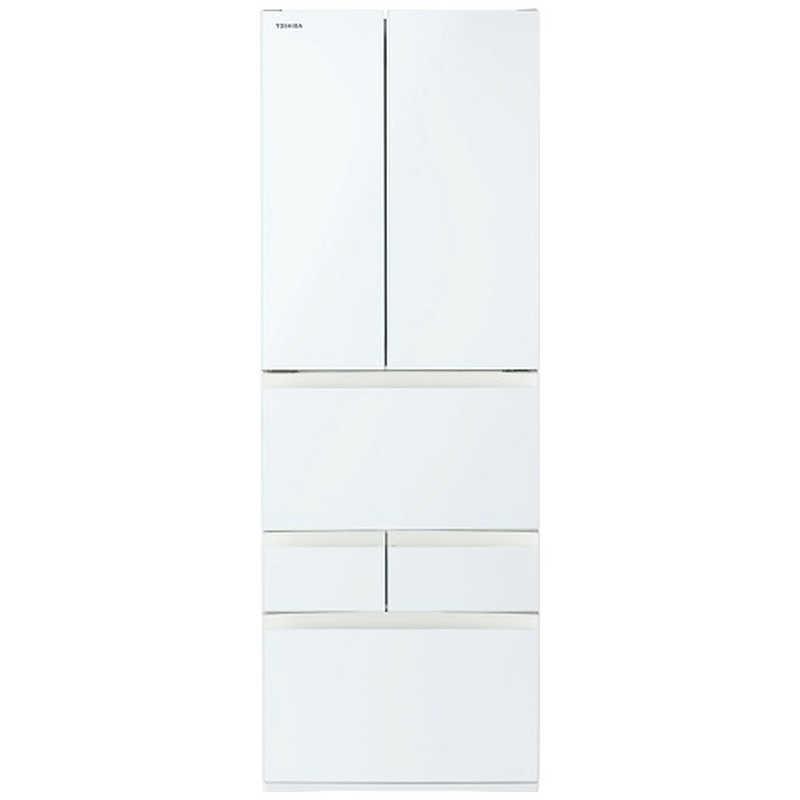 東芝 TOSHIBA 462L 6ドア冷蔵庫 グランホワイト GR-A460FH-EW（大型）