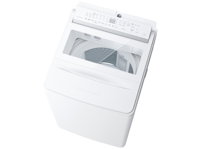 東芝 TOSHIBA 全自動洗濯機-インバーター洗濯機 ZABOON グランホワイト AW-12DPB6-W（大型）