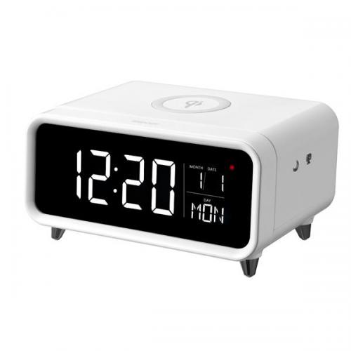 アデッソ 目覚まし時計 ワイヤレスチャージングクロック QA-06