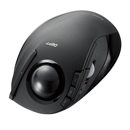 エレコム ELECOM トラックボールマウス 人差し指 8ボタン チルト機能 無線 ブラック M-DT1DRBK