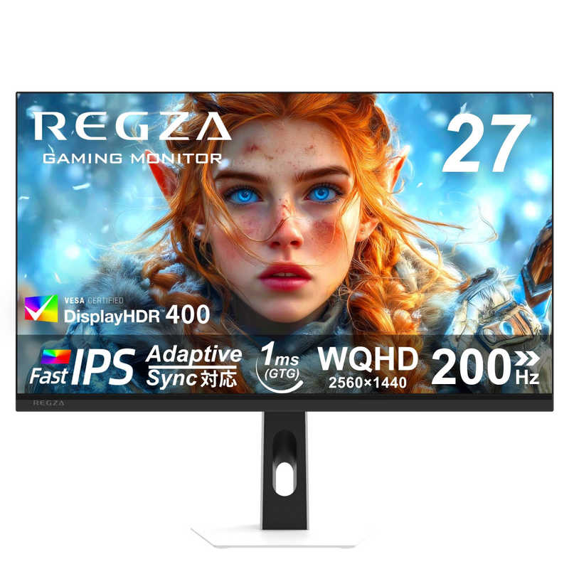 レグザ TVS REGZA ゲーミングモニター 27型 WQHD ワイド 200Hz RM-27G5SR