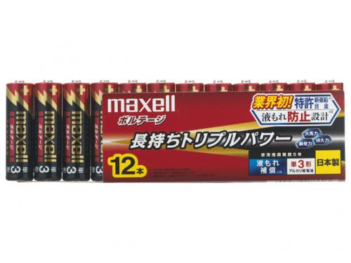 マクセル アルカリ乾電池 単3型 12本 ボルテージ LR6-T-12P