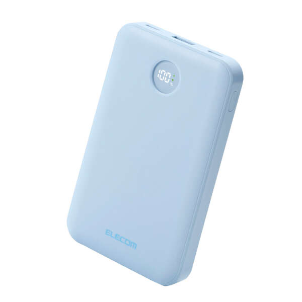 エレコム ELECOM 残量表示機能付きモバイルバッテリー(10000mAh/22.5W) DE-C76-10000BU
