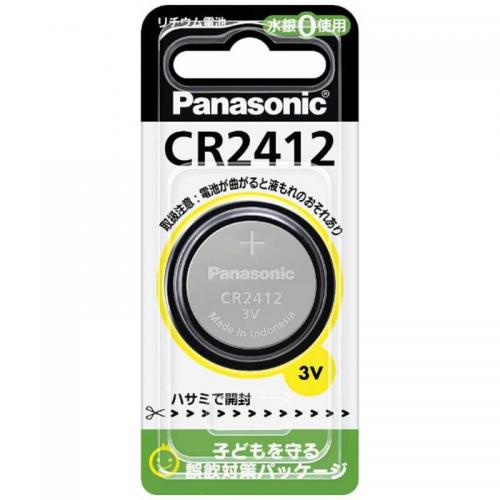 パナソニック Panasonic コイン形リチウム電池 CR‐2412P