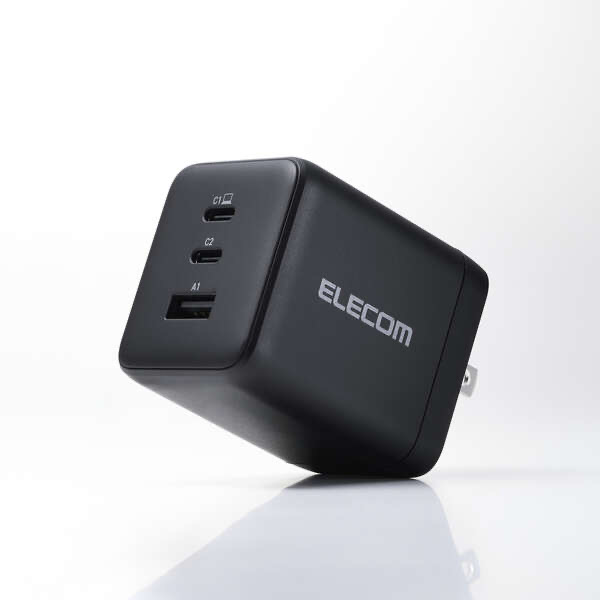 エレコム ELECOM USB Power Delivery 100W AC充電器(C×2+A×1) ブラック MPA-AC104100BK