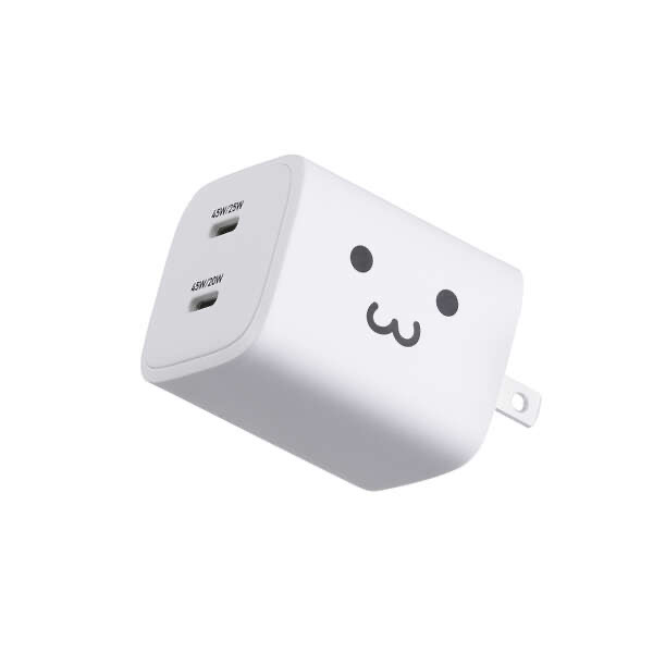 エレコム ELECOM USB Power Delivery 45W AC充電器(C×2) MPA-AC10945WF