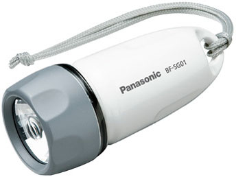 Panasonic パナソニック 乾電池エボルタNEO付き LED防水ライト BF-SG01N-W