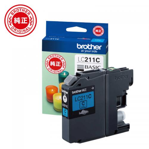ブラザー brother 純正インクカートリッジ シアン LC211C