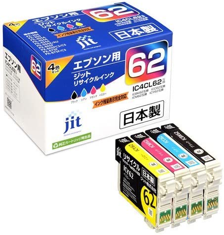 ジット JIT エプソン互換リサイクルインク カートリッジ 4色セット JIT-E624P