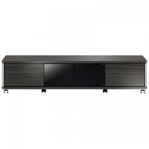 朝日木材 キャスター付きテレビ台 ～60V型 アッシュグレー ロータイプ AS-GD1400L