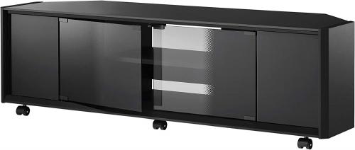 ハヤミ工産 テレビ台 ～55V型 ブラック TV-GA1250