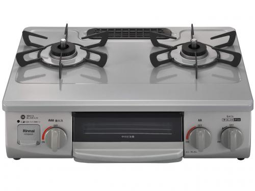 リンナイ Rinnai ガステーブル プロパンガス 左強火 56cm幅 片面焼グリル スカイグレー RTE565GRL-LP
