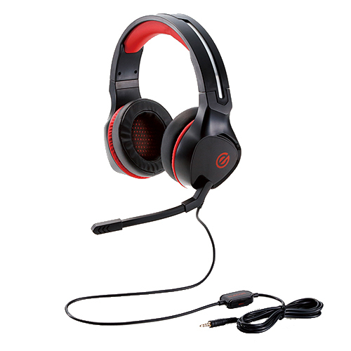 エレコム ELECOM ゲーミングヘッドセット 両耳オーバーヘッド 4極ミニプラグ 50mmドライバ 極厚イヤーパッド コントローラ付属 HS-G01BK