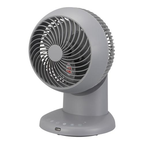 オーム電機 360°サーキュレーター DC 28畳まで グレー KIS-SQ2026D-H