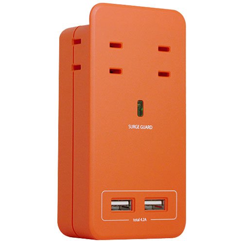 ファーゴ SATI COLOR サティカラー AC4個口 USB 2ポート 4.2A オレンジ CT221OR